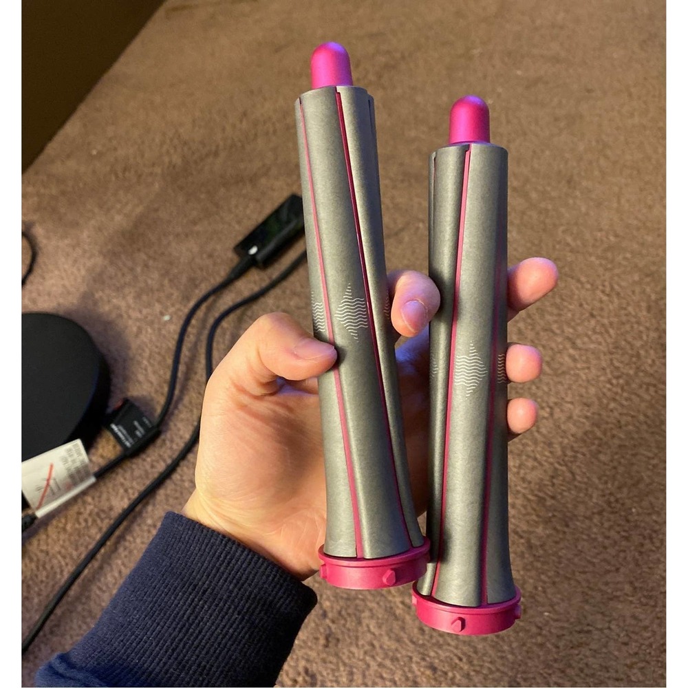 LONG Barrel Dyson Airwrap 1.2 in (30mm) in Pink/Nickel - Picture 2 of 4